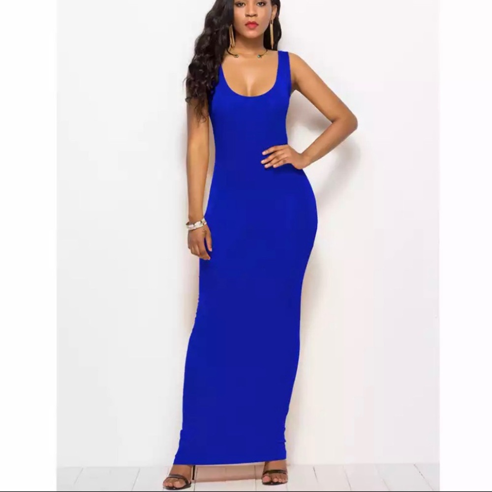 Cobalt blue maxi dress!